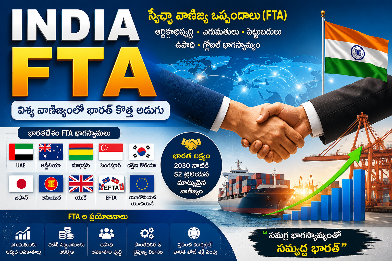 భారతదేశ వాణిజ్య ఒప్పందాలు – Free trade agreements of India
