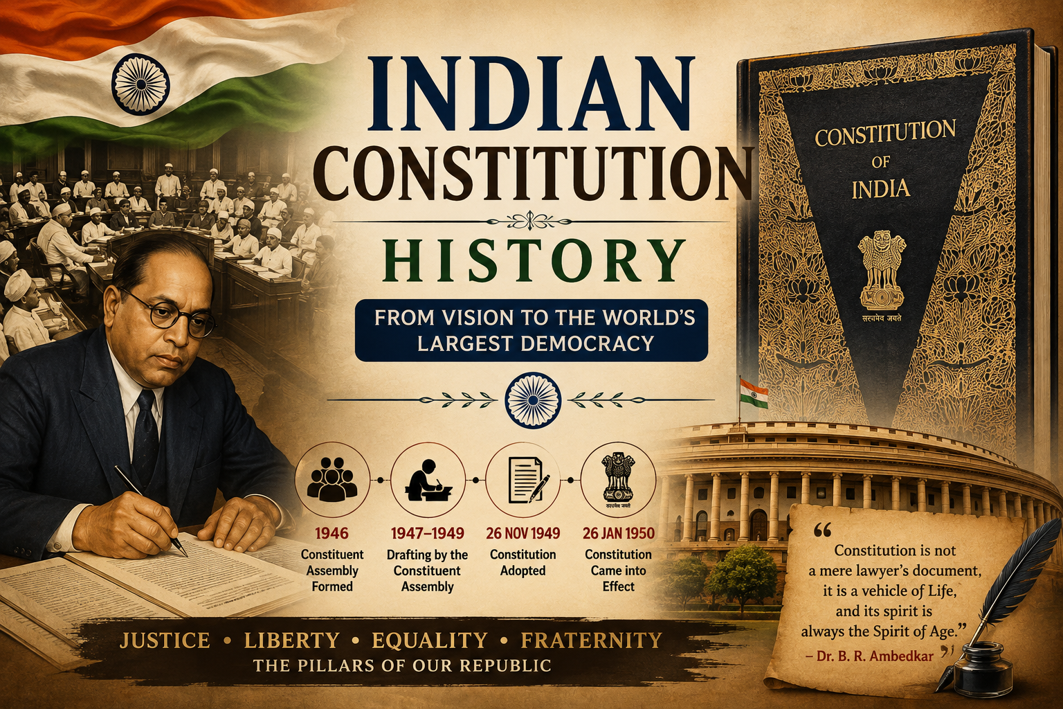 భారత రాజ్యాంగం – చారిత్రక నేపథ్యం – Indian polity