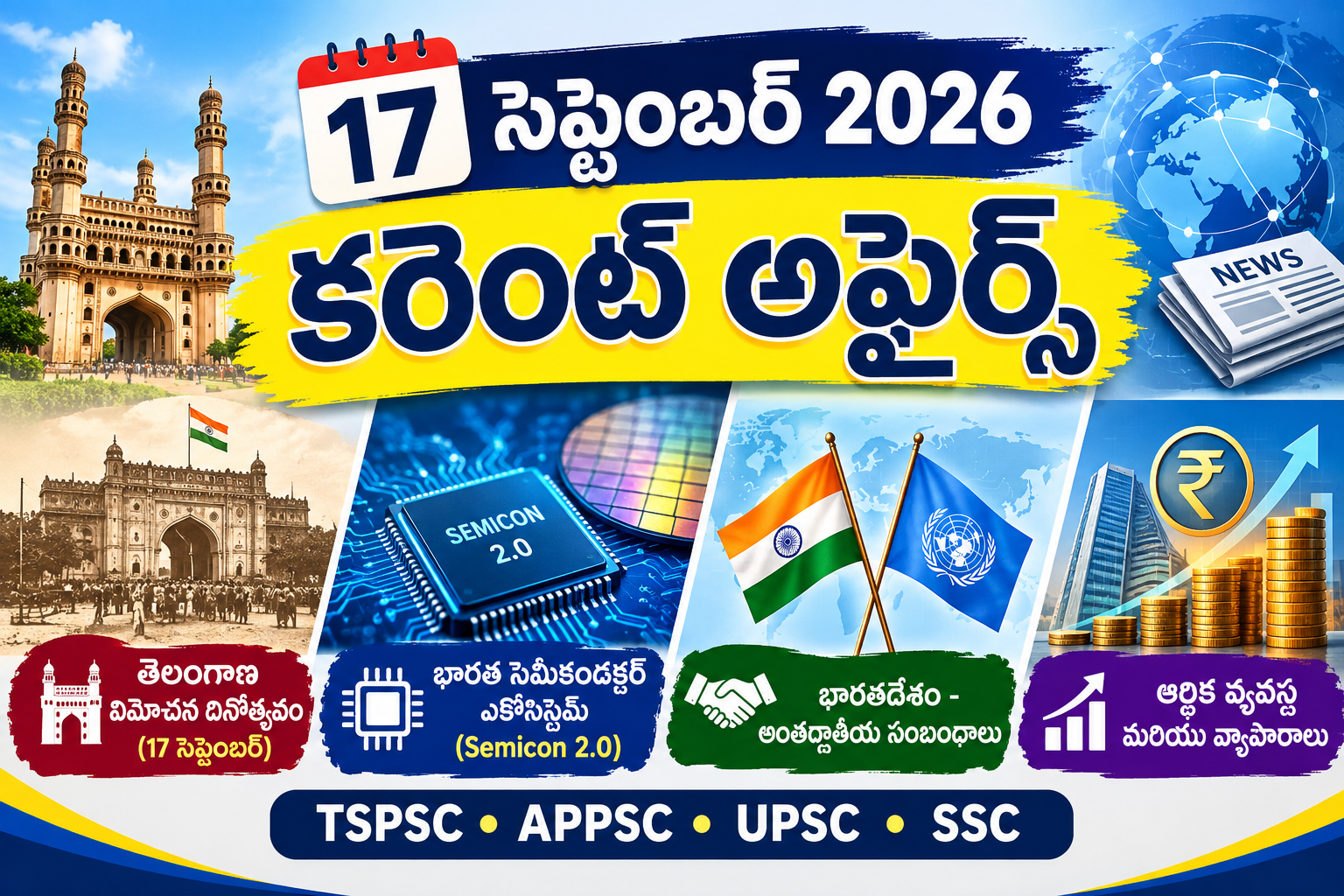 17 SEPTEMBER 2026 Current Affairs – 17 సెప్టెంబర్ 2026 కరెంట్ అఫ్ఫైర్స్