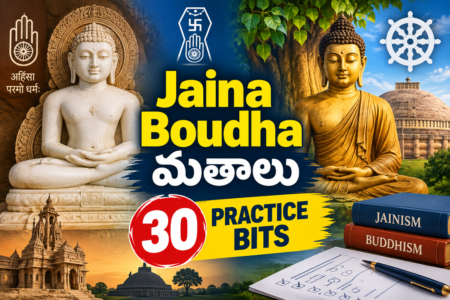 జైన, బౌద్ధ మతాల ఆవిర్భావం Top 100 BITS పార్ట్ 3