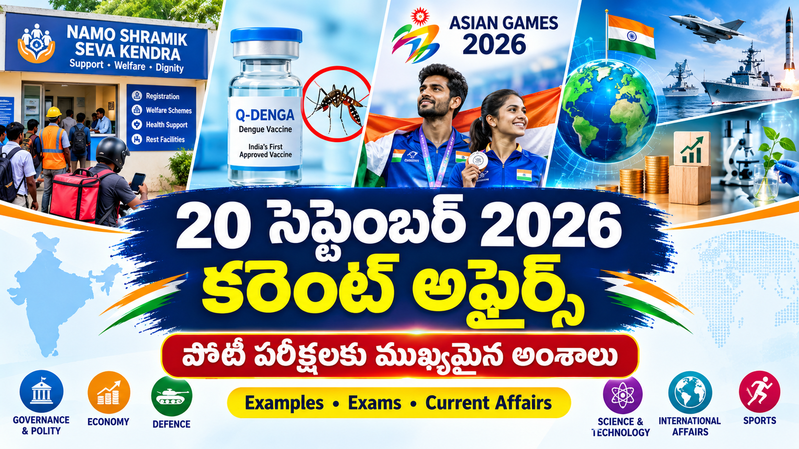 20 September 2026 Current Affairs telugu – 20 సెప్టెంబర్ 2026 కరెంట్ అఫ్ఫైర్స్